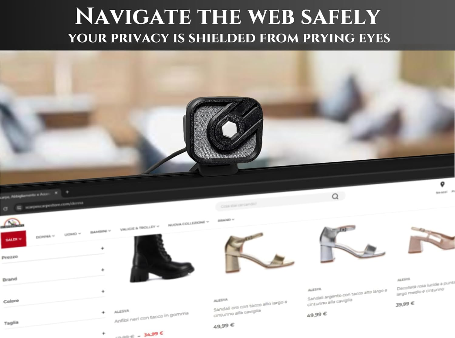 Ricreo Webcam Cover Compatible with Logitech Streamcam Slider Privacy Cover Shutter Specially Designed for Streamcam by Logitech Camera Shutter Cover, Protect Your Privacy in Life