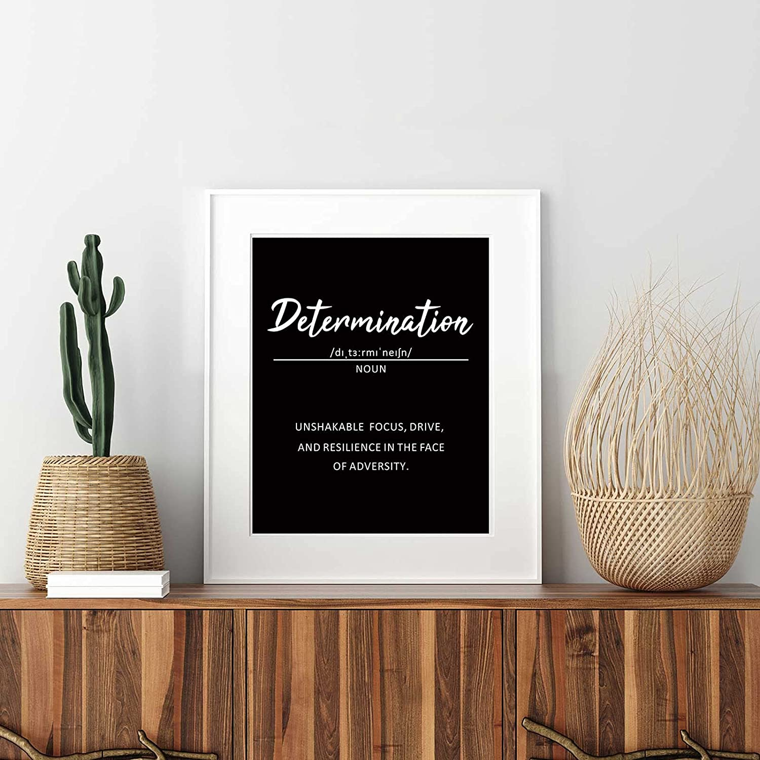 9 Pieces Inspirational Phrases Wall Art Prints Motivational Sayings Quote Poster Positive Print Decoration for Teens Adults Living Room Office Classroom College Decor, Unframed, 8 X 10 Inch (Black) image number 1