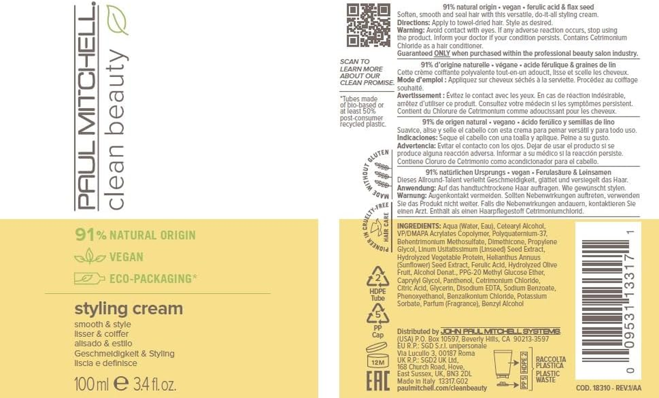 Paul Mitchell Clean Beauty Volumizing Liquid 100 Ml image number 2