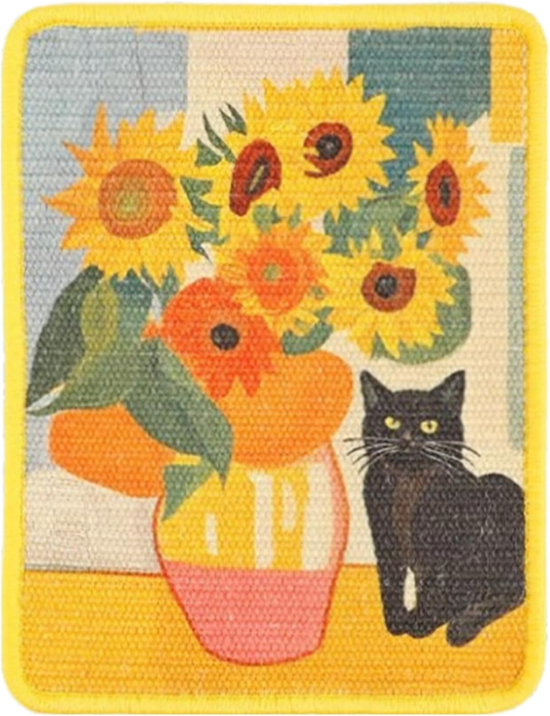 Apujent Cat Scratch Wall Pad | Vertical Art Wall Scratching Board for Indoor | Furniture Protector Pet Supplies for Kitten Training Behavior Correction Corner Playing Enrichment image number 5