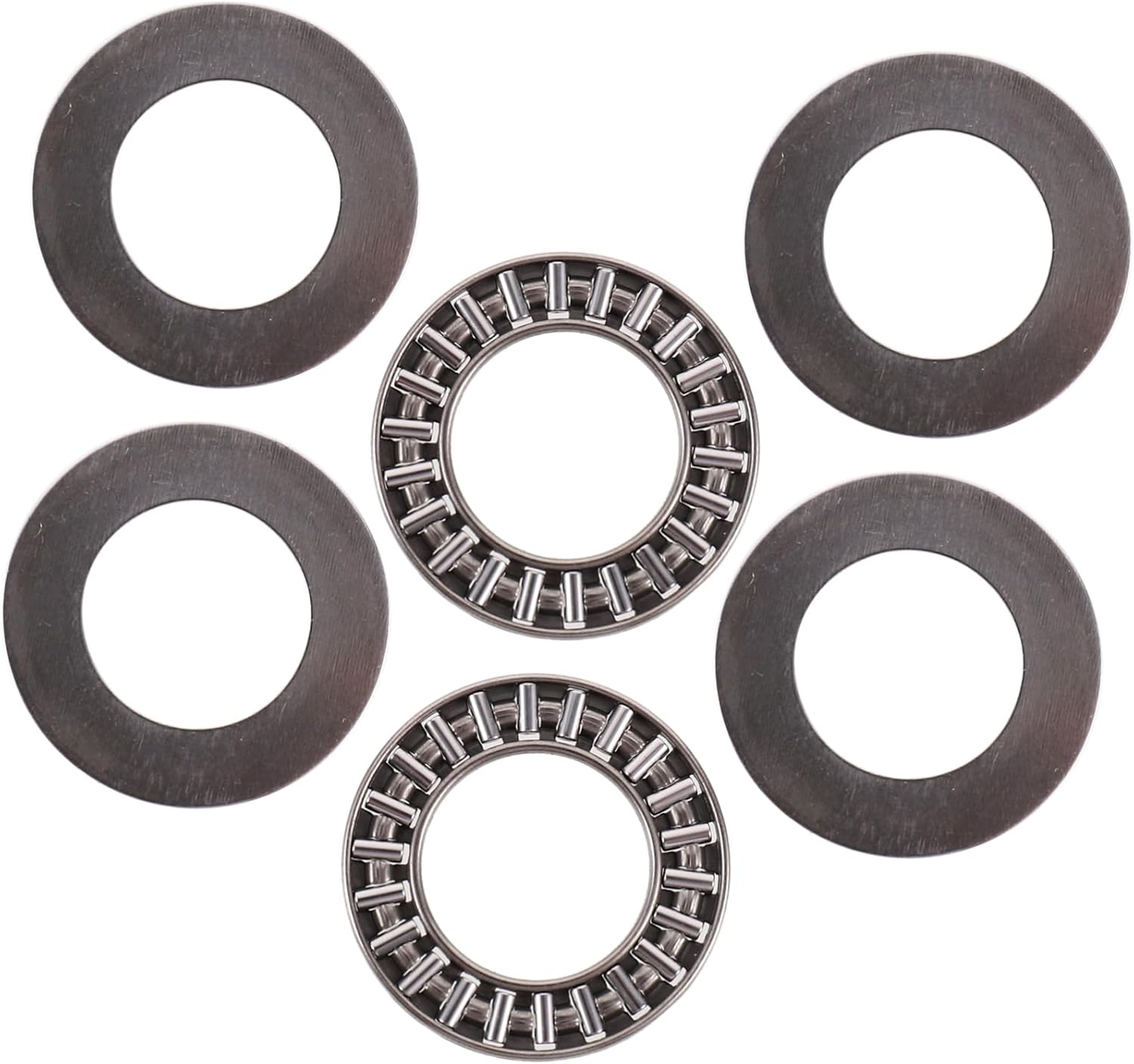 Mobestech 2Sets High Load Opening Thrust Needle Roller Bearings Axial Flat Replacement Parts image number 1