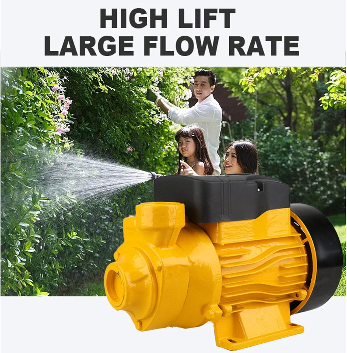 Jiawu 200W Solar, 25M High Lift Shallow Well Pump for Pond Pool Watering System, Durable Use for Outdoor Watering image number 5