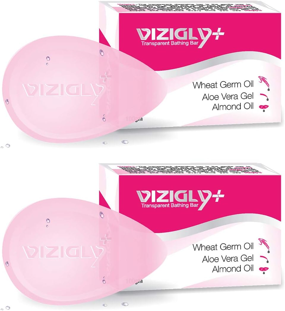 Vizigly+ Transparent Bathing Soap 100Gm - Pack of 2 image number 4