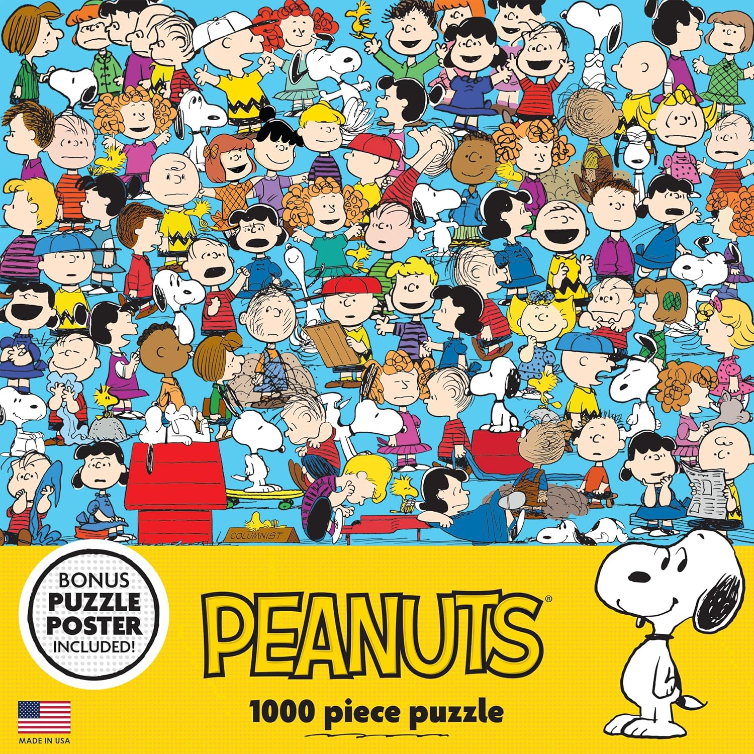 Cra-Z-Art - Roseart - Peanuts - Cast of Characters - 1000 Piece Jigsaw Puzzle image number 1