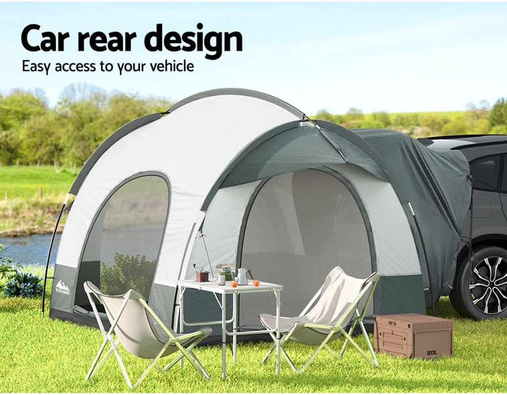Weisshorn Pop up Beach Tent, SUV Car Camping Tents Portable Side Awning Shade Shelter, Easy Instant Setup Privacy Change Room Lightweight Sun Protection Outdoor Fishing Family Picnic Grey image number 5