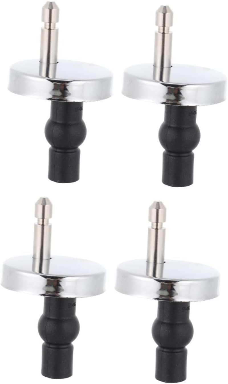 VILLFUL 1Set Toilet Lid Hinges Replacement Fittings Quick Release Toilet Seat Fixing Kit for Easy Installation and Replacement Compatible Standard