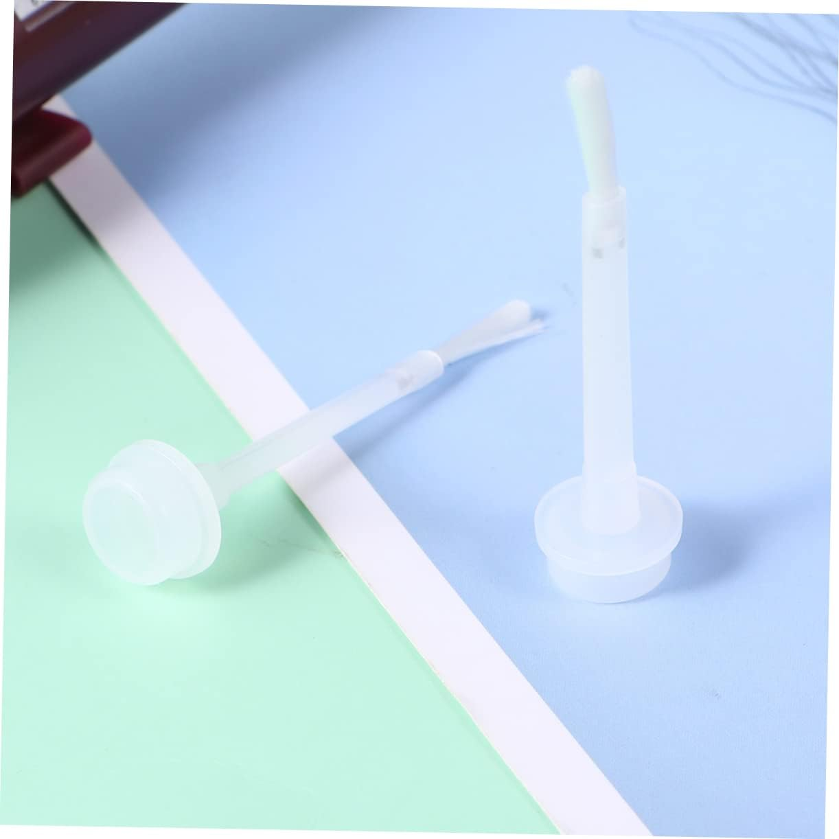 OATIPHO Nail Dipping Powder Liquid Replacement Brush Durable White Bristle Applicators for Dip Polish and Coat Kits Portable and Easy to Use Replacement Nail Brushes image number 1