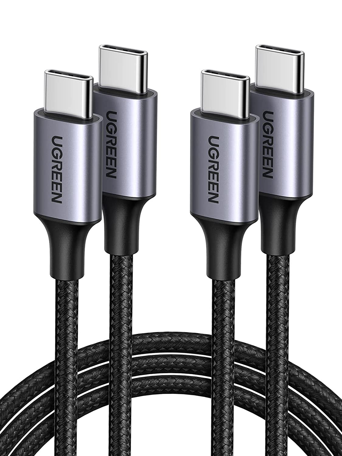 UGREEN 60W 2 Pack USB C to USB C Charger Cable, Type C PD Fast Charging Braided Cord, Compatible with Iphone 17 Pro Max/16, Galaxy S25 S24, Macbook Pro, Ipad 2024, Pixel9, Chromebook, Switch, 1M image number 4