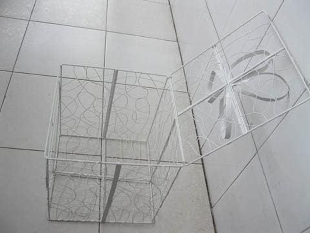 1Xpresent Box Wedding Wishing Well Card Keeper Bird Cage 24X24Cm image number 1