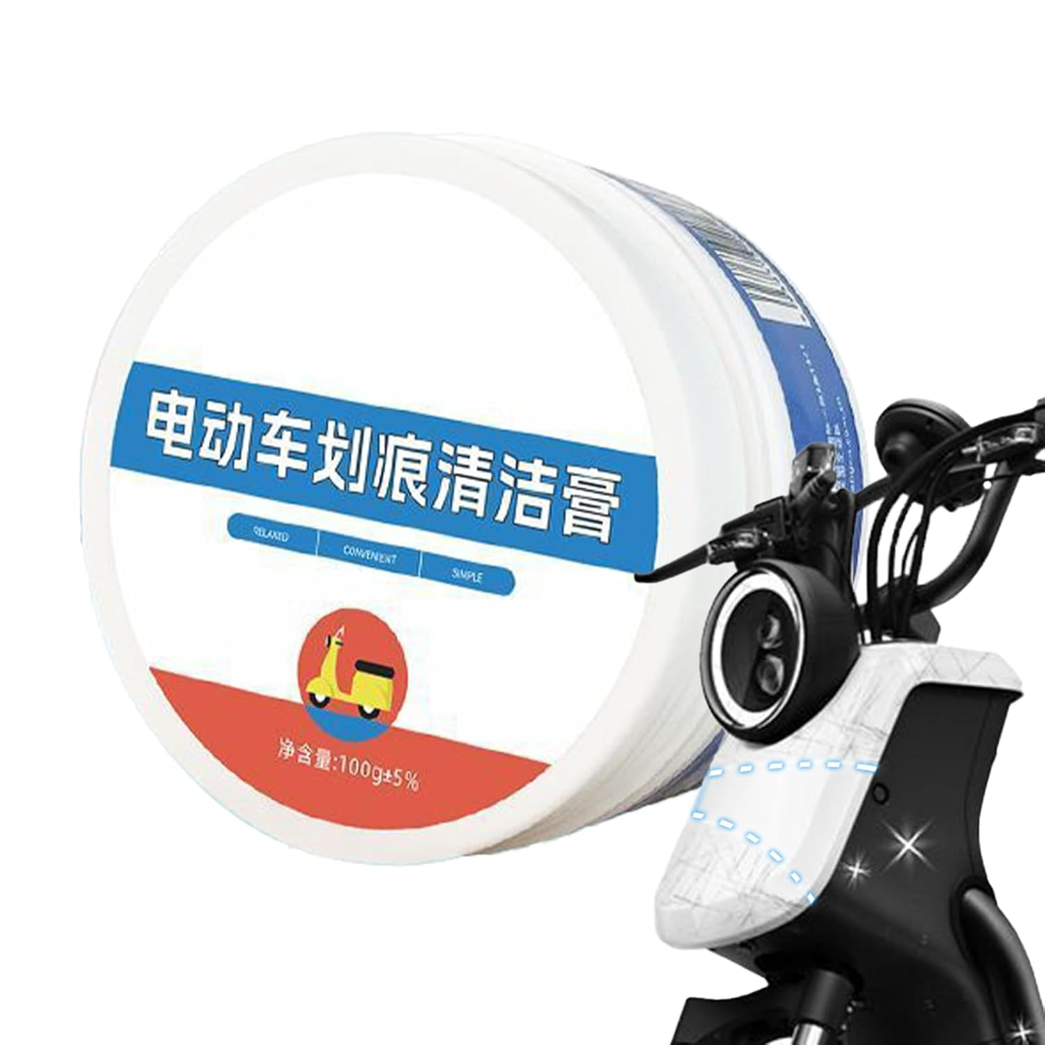 Car Scratch Repair Paste | Auto Wax Polish Scratch Remover - Vehicle Polishing Paste Removes Defects While Adding Gloss and Shine image number 1