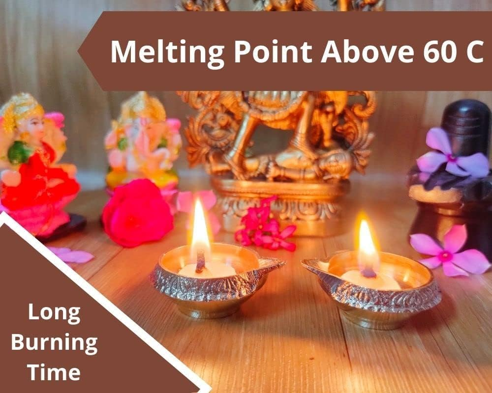 Neture Blaze Wicks Diya Batti | Wax Free Ghee Wicks for Pooja, Festival and Occasions 100 Pieces (Ghee Wicks in Plastic Box) image number 1