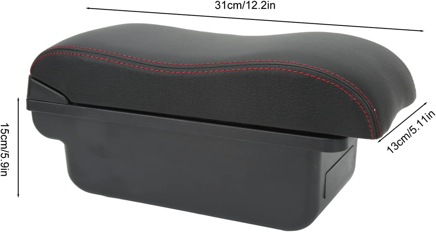 Armrest Box, Car Console Storage Box, Elbow Rest Pad Armrest Extender with Magnet Switch for Relieving Arm Fatigue, Storing Items, Replacement for Swift 2005‑2021 image number 3