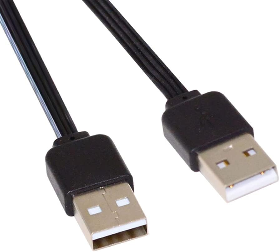 NFHK 13Cm USB 2.0 Type-A Male to Type-A Male Male Data Flat Slim FPC Cable for FPV & Disk & Phone image number 6