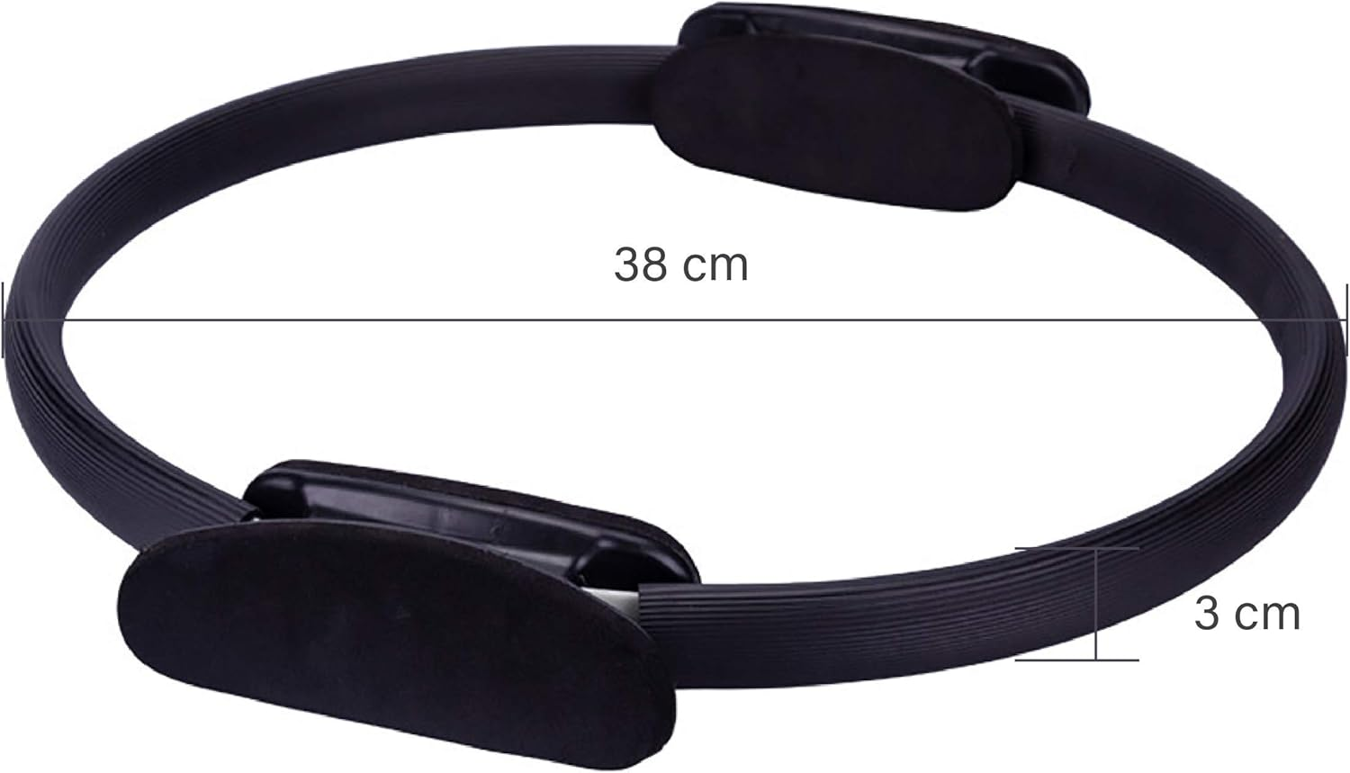 Pilates Ring, 15 Inch Pilates Magic Fitness Circle Yoga Circle with Soft Dual Grip Handles, Home Workout Exercise Equipment for Weight Loss, Toning and Sculpting Thigh, Abs, Legs, Arms, Hip - Pink image number 5