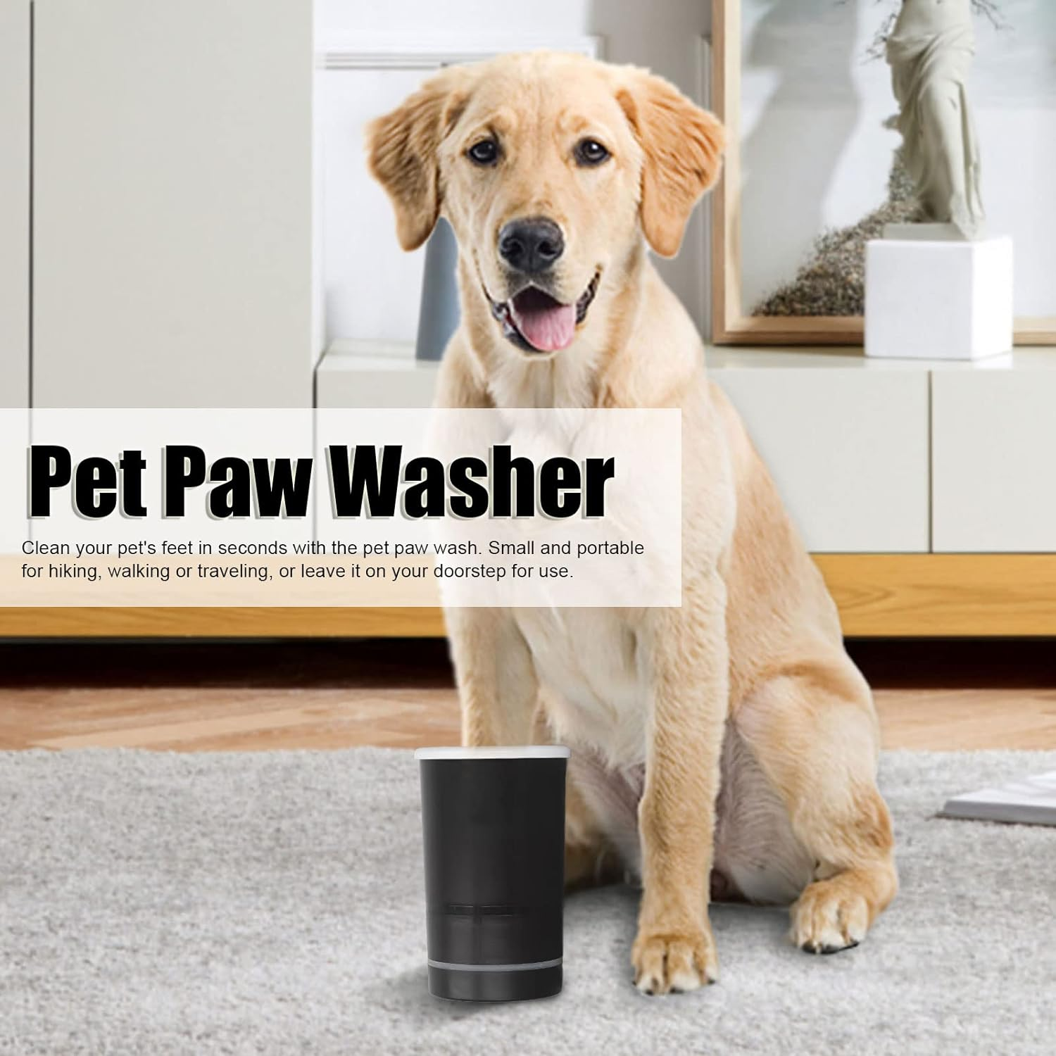 Automatic Dog Washer, USB Rechargeable Portable Dog Foot Cleaner for Puppy image number 4