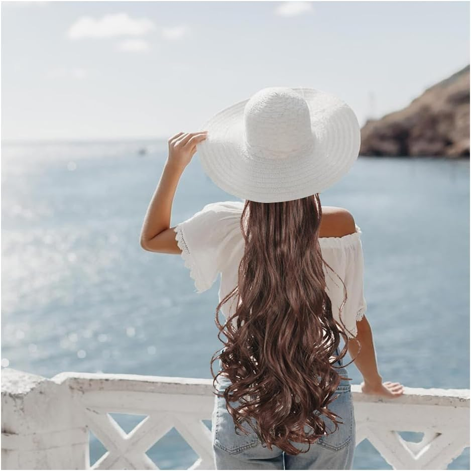 Ponytail Extension,Wave Wig,Claw Clip Wave Ponytail Hair for Women Daily Use Party image number 1