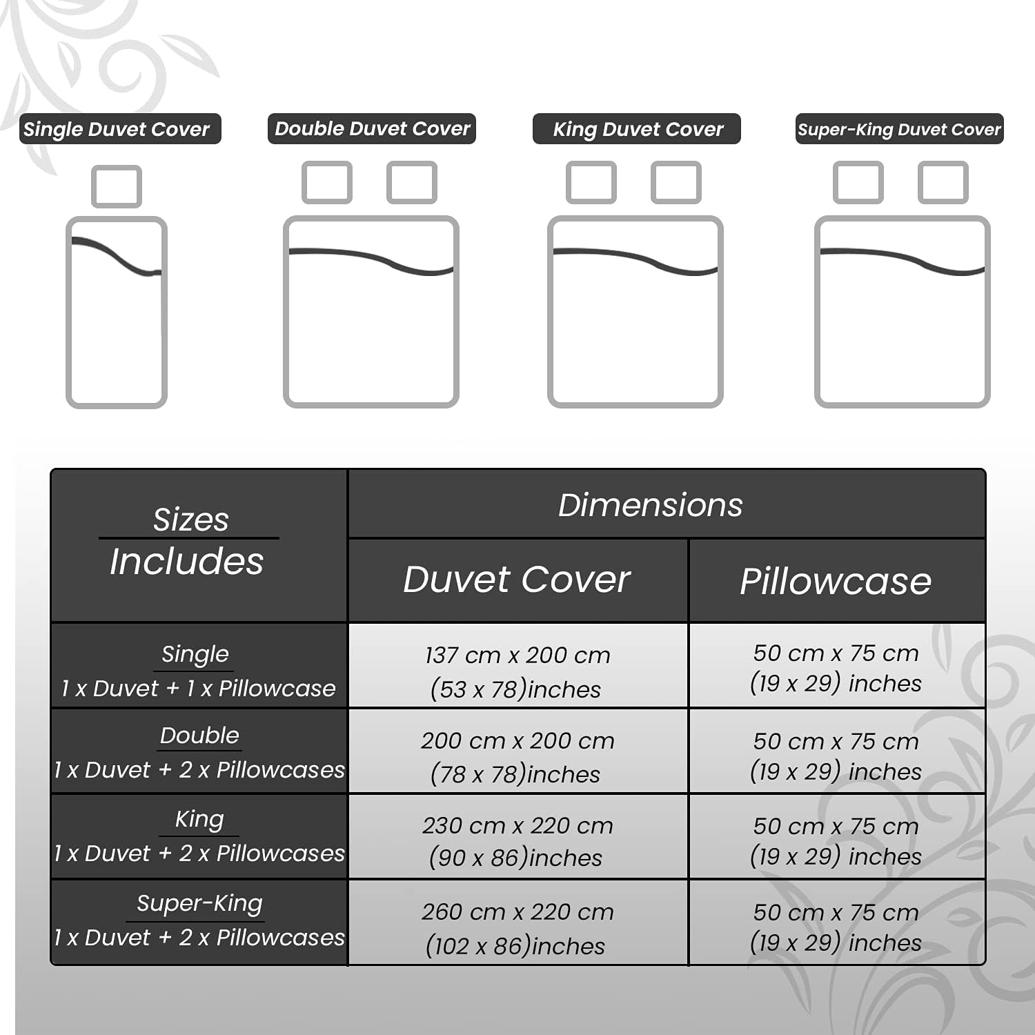 GAVENO CAVAILIA Luxury Marble Duvet Cover, Reversible Soft & Cosy Quilt Bedding Set, Bedroom Accessory, Black, Super-King, Polycotton image number 4