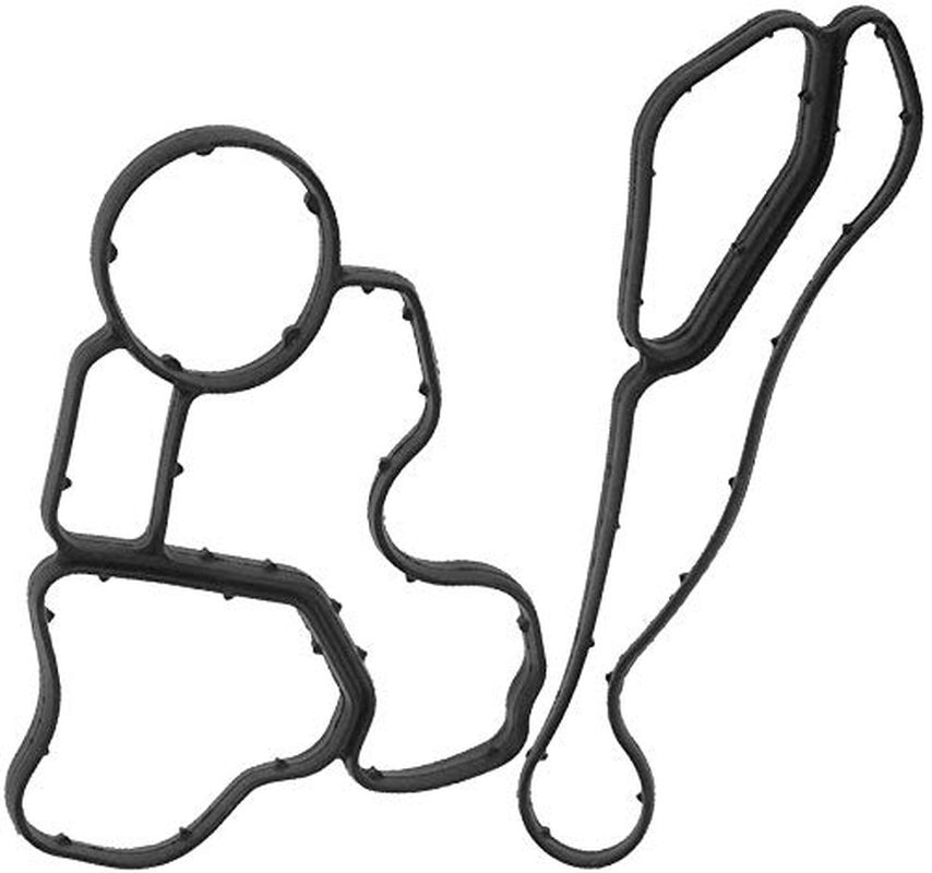 Engine Oil Filter Adapter Housing Gasket for BMW N51 N52 + Oil Cooler Seal Gasket for BMW E60 E61 E90 E81 E91 11428637820, 11427537293, 11428637821, 11427525335 image number 1