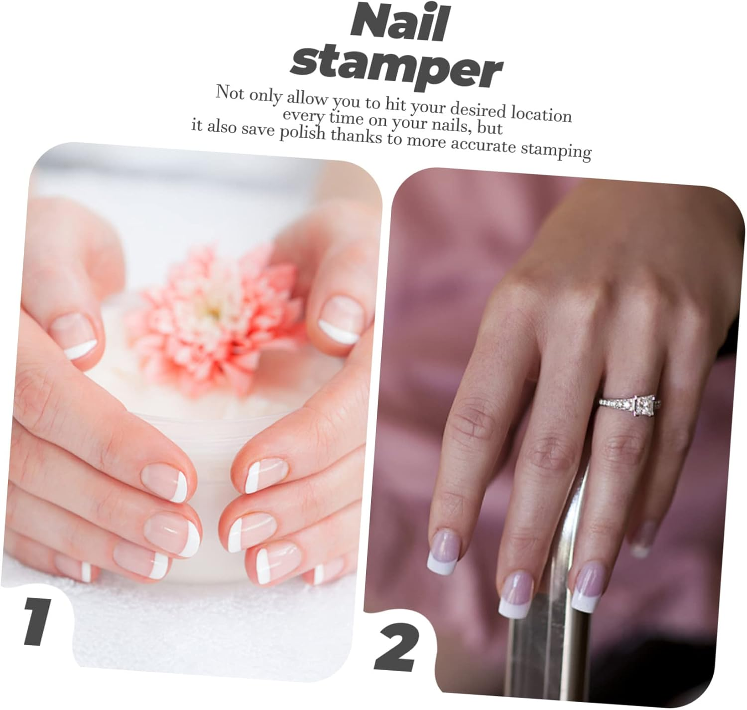 Silicone Stamp for Nail Art Stamper Nail Art Tools Diy Manicure Includes And image number 4