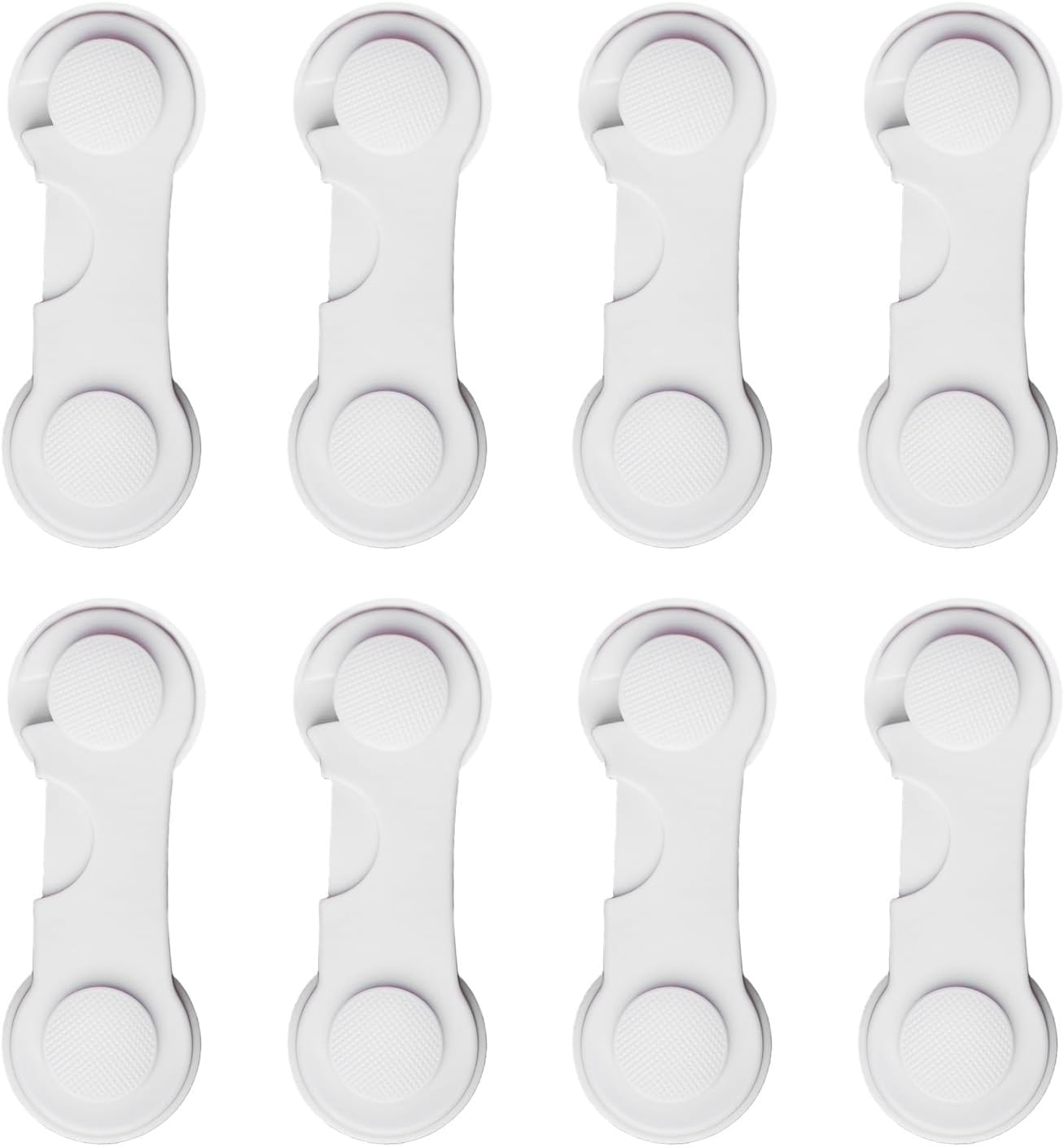 8-Pack Child Safety Locks for Cabinets, Drawers, Doors, Pantry, Wardrobe &ndash; No Drilling Required, Baby Proofing Cabinet Lock, Adhesive Strips image number 2