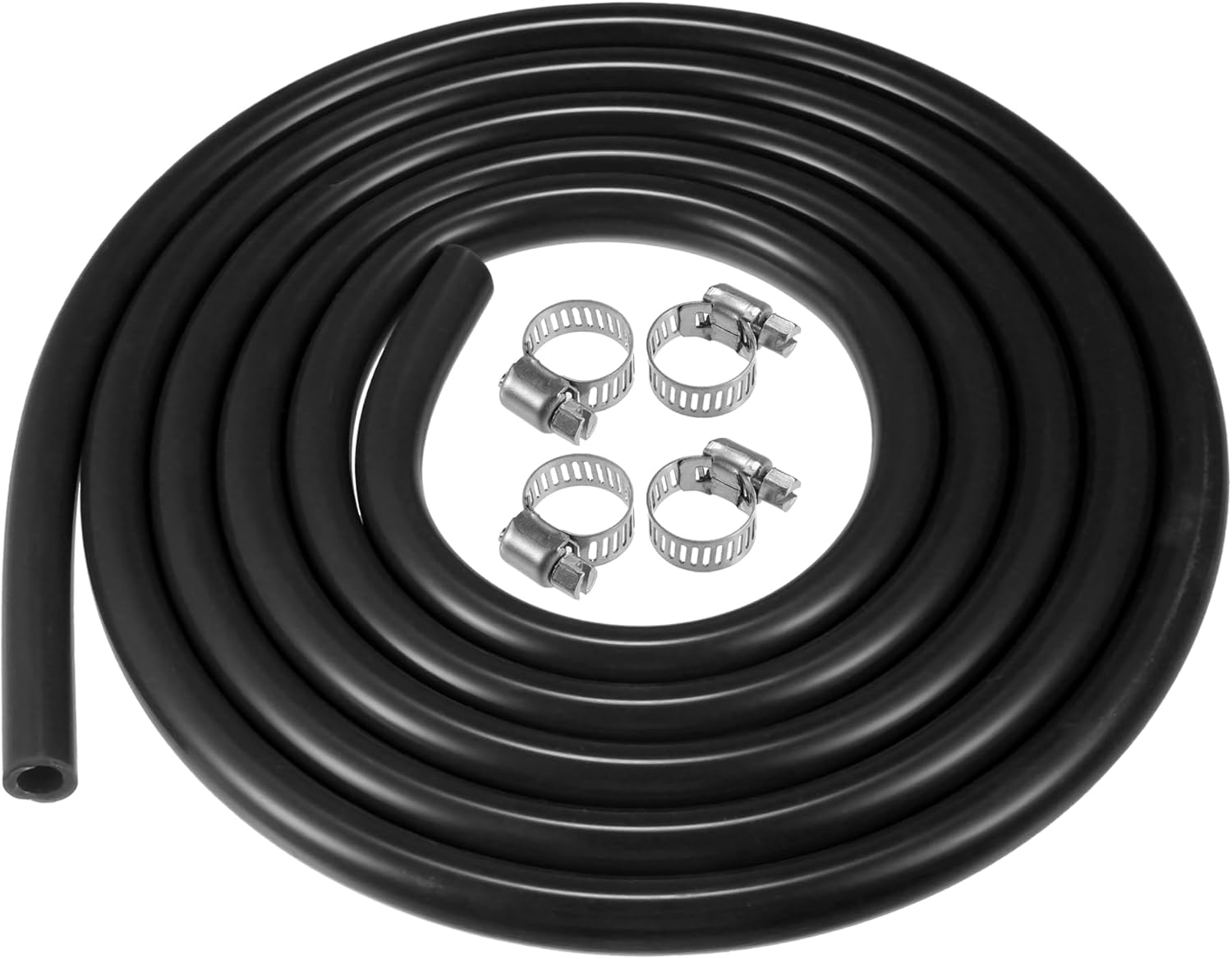 X AUTOHAUX 1 Set Silicone Vacuum Tubing Hose 300Cm 9Mm ID Engine Automotive Vacuum Silicone Hose Line Black image number 5