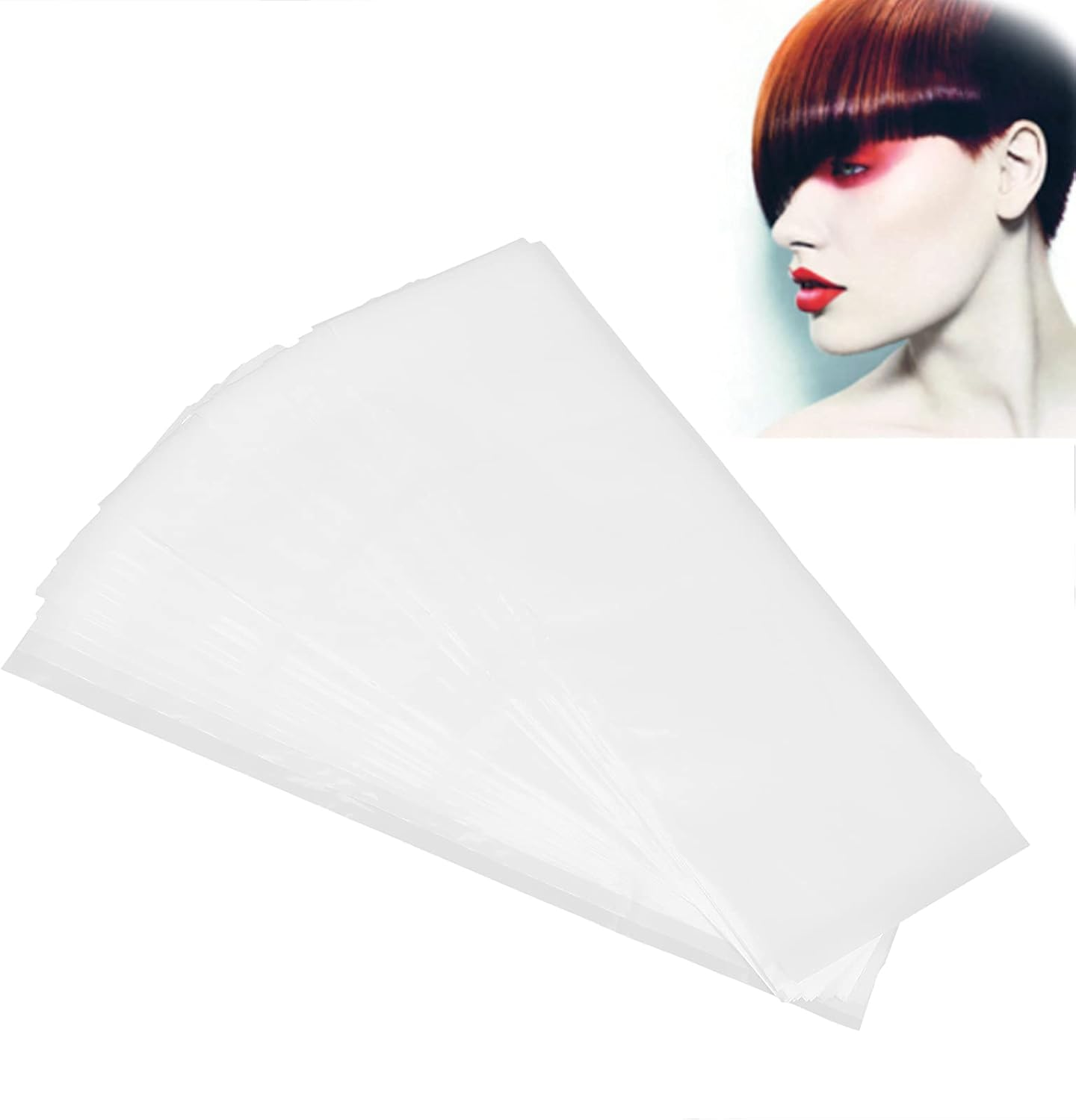 Pack of 100 Hair Dye Sheets, Reusable Dye Divider, Hair Dye Paper, Prevents Colour Mixing, 30 X 9.7 Cm image number 3