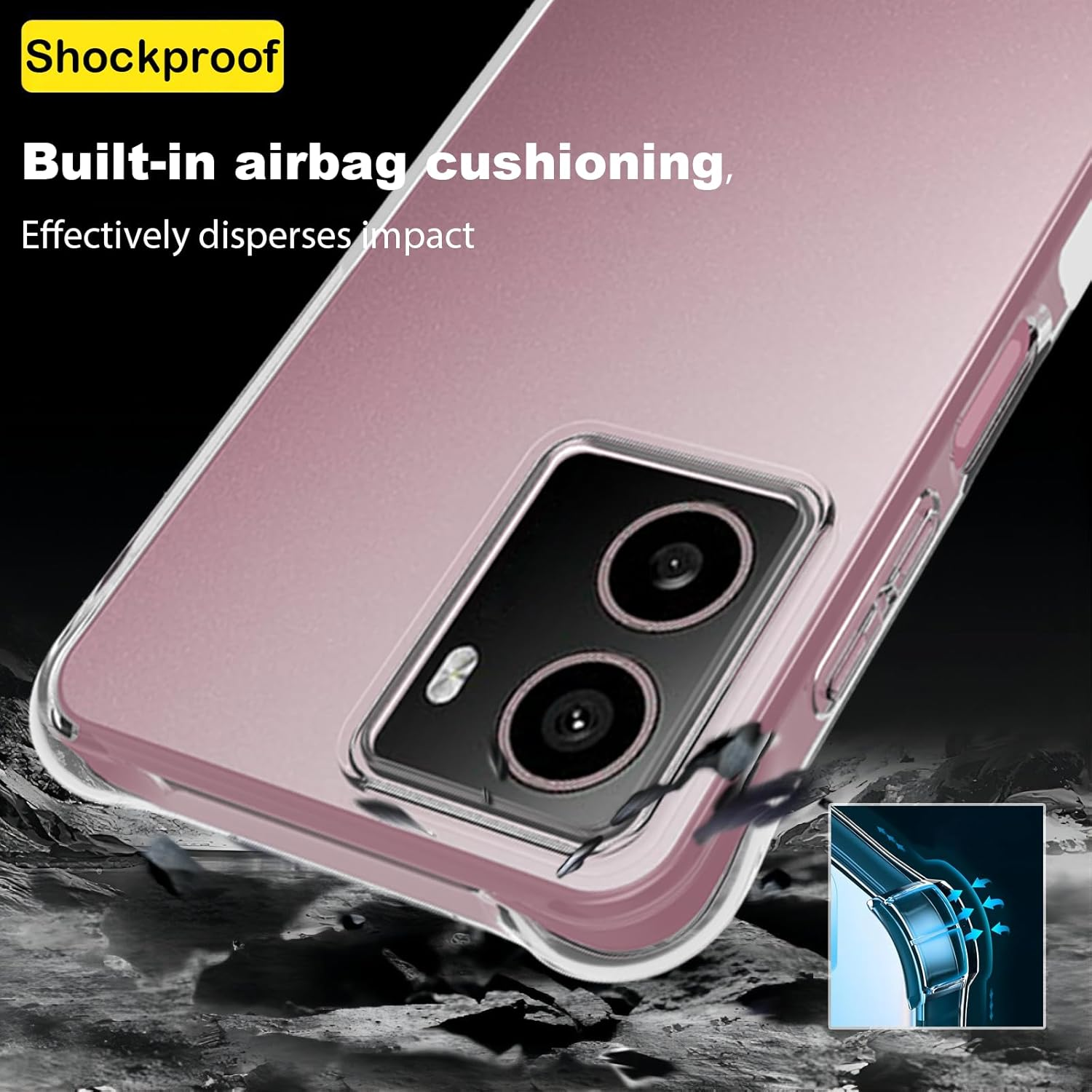 USTIYA Case for Nokia HMD Pulse plus 4G Case Clear TPU Four Corners Protection Cover Transparent Soft image number 1