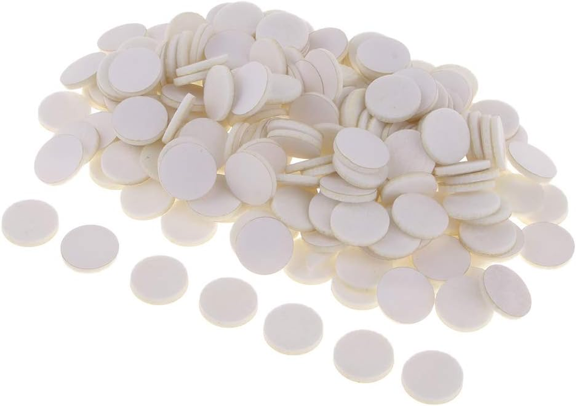 Baosity 200 Pieces 21Mm Oil Pad Colorful Felt Pads round Refill Pads for Perfume Locket Necklace Pendant Bracelet Essential Oil Diffuser Locket Accessories - White image number 1