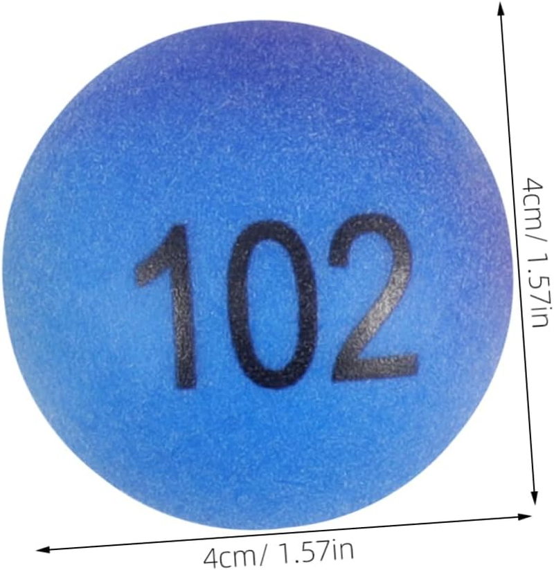 SUPVOX 150Pcs Assorted Color Pong Balls for Game Party Decoration Durable Table Tennis Balls Numbers Fun Easy to Spot for Games