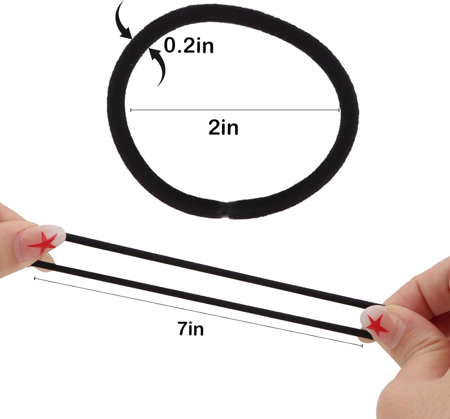 Bumlofa Pack of 200 Minimalist Monochrome Hair Bobbles Plain Hair Accessories Essence Ideal for Hair Bobbles Girls & Hair Scrunchies Women image number 4