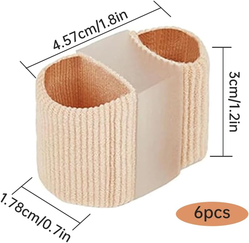 6 Pack Toe Separators, Bunion Corrector for Women Men, Hammer Big Toe Straightener for Overlapping Breathable and Bunion Pain Relief image number 1
