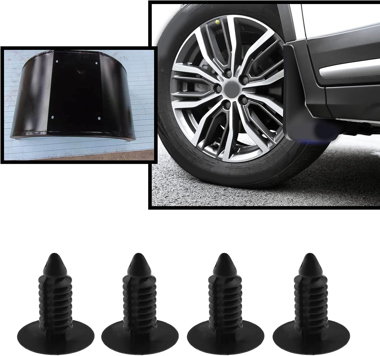 Emagtech 100PCS Fir Tree Plastic Trim Clips for 7.5Mm Hole Car Retainer Clips Car Bumper Fender Rivets Push Pins Clips Fasteners 17.5Mm Head 22.5Mm Height image number 5