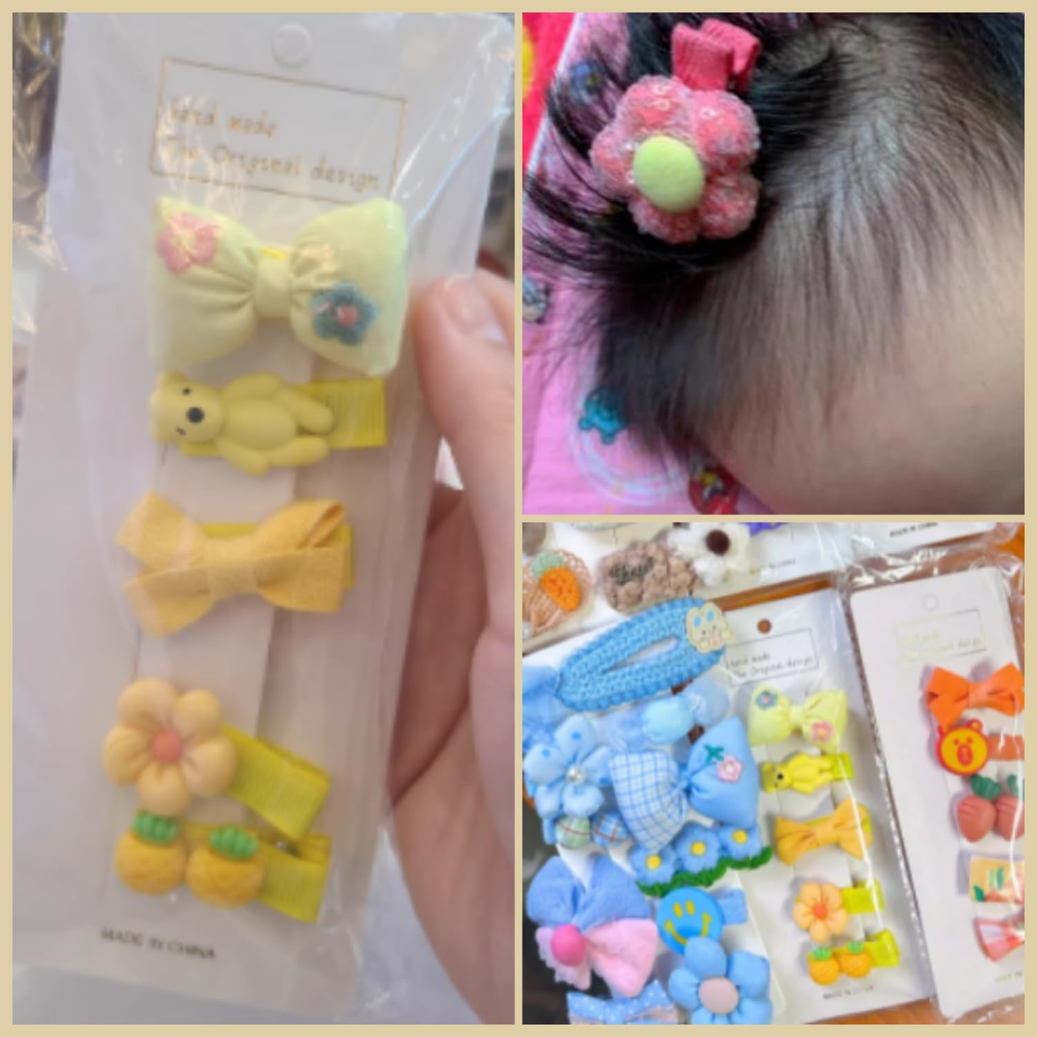 Taicols Baby Girls Hair Clips, 20 Pcs Toddler Hair Barretes, Baby Hair Clips for Girls, Adorable Fun Hair Accessories Flower Pattern Hairpin Snap Bow Girls Baby Pin Hair Baby Toddler Hair Clips (1)