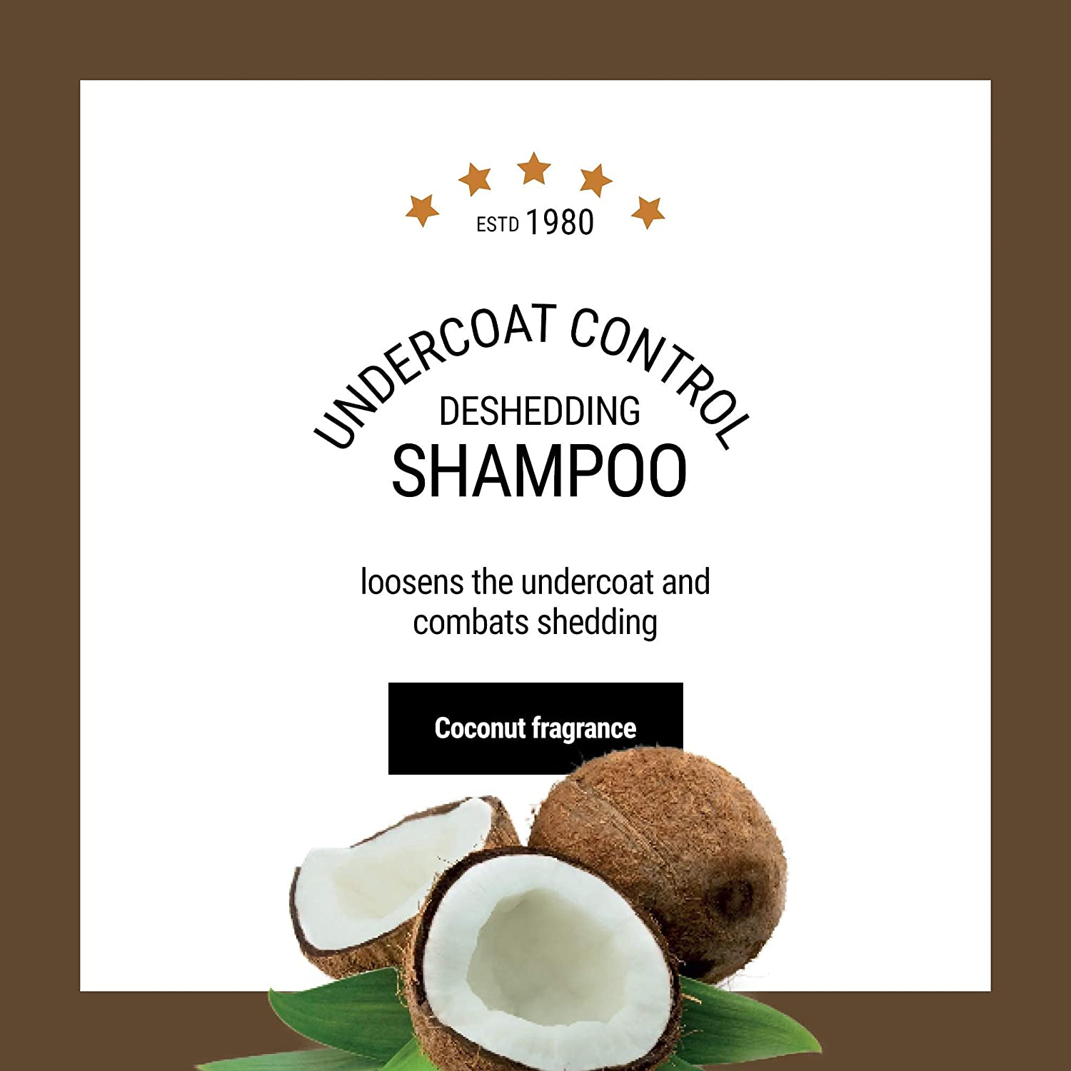Undercoat Control Deshedding Dog Shampoo, 1 Gallon - Combats and Reduces Shedding, Undercoat Removal, Omega 3 & 6 Rich, Vitamin E Strengthens the Hair Follicle, Natural image number 1