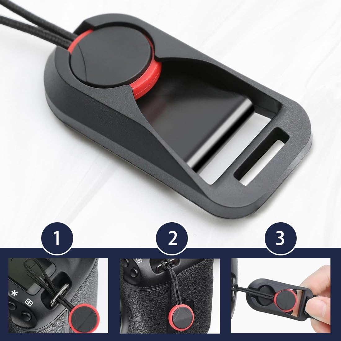 JEYORZY Pack of 6 Camera Strap Quick Release Mounting System, Camera Strap Adapter Camera Quick Release Camera Strap Buckle Adapter Quick Release Buckles Quick Release Clips for Camera Straps image number 5