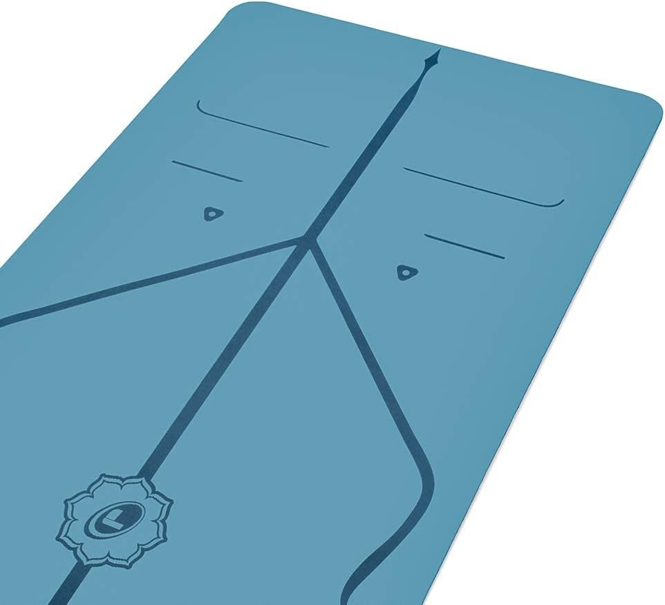 Liforme Original Yoga Mat &ndash; Free Yoga Bag Included - Patented Alignment System, Warrior-Like Grip, Non-Slip, Eco-Friendly and Biodegradable, Sweat-Resistant, Long, Wide, 4.2Mm Thick Mat for Comfort image number 3