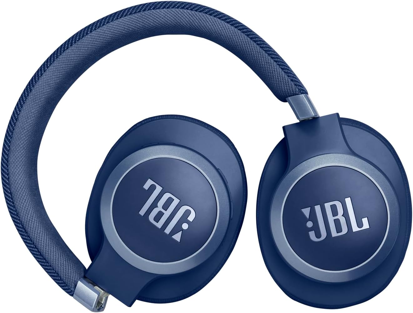 JBL Live 770NC - Wireless Over-Ear Headphones with True Adaptive Noise Cancelling with Smart Ambient, up to 65 Hours of Battery Life, Comfort-Fit Fabric Headband & Carrying Pouch (Blue) - Black1 image number 2