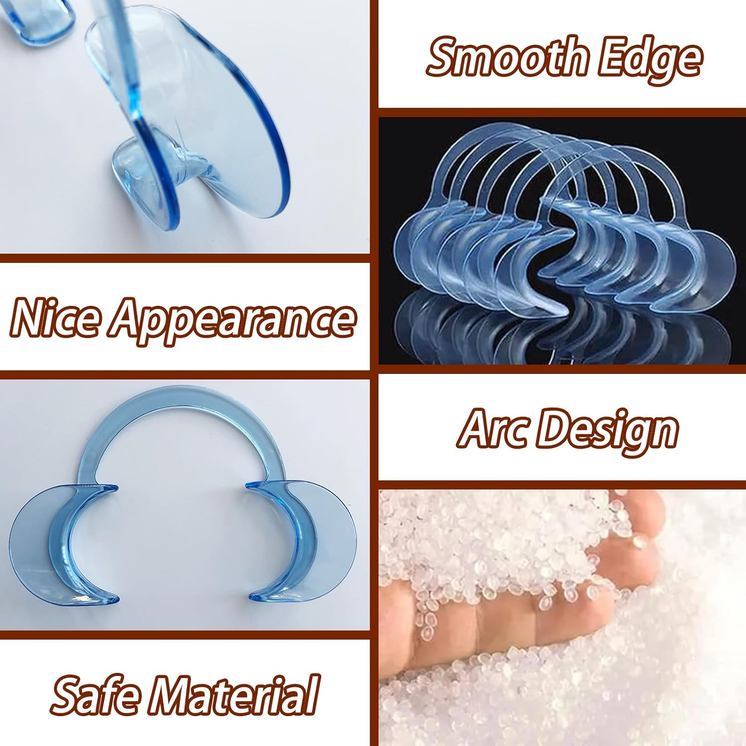 20PCS C-Shape Retractor Intraoral Cheek Lip Mouth Opener Dental Tools image number 1