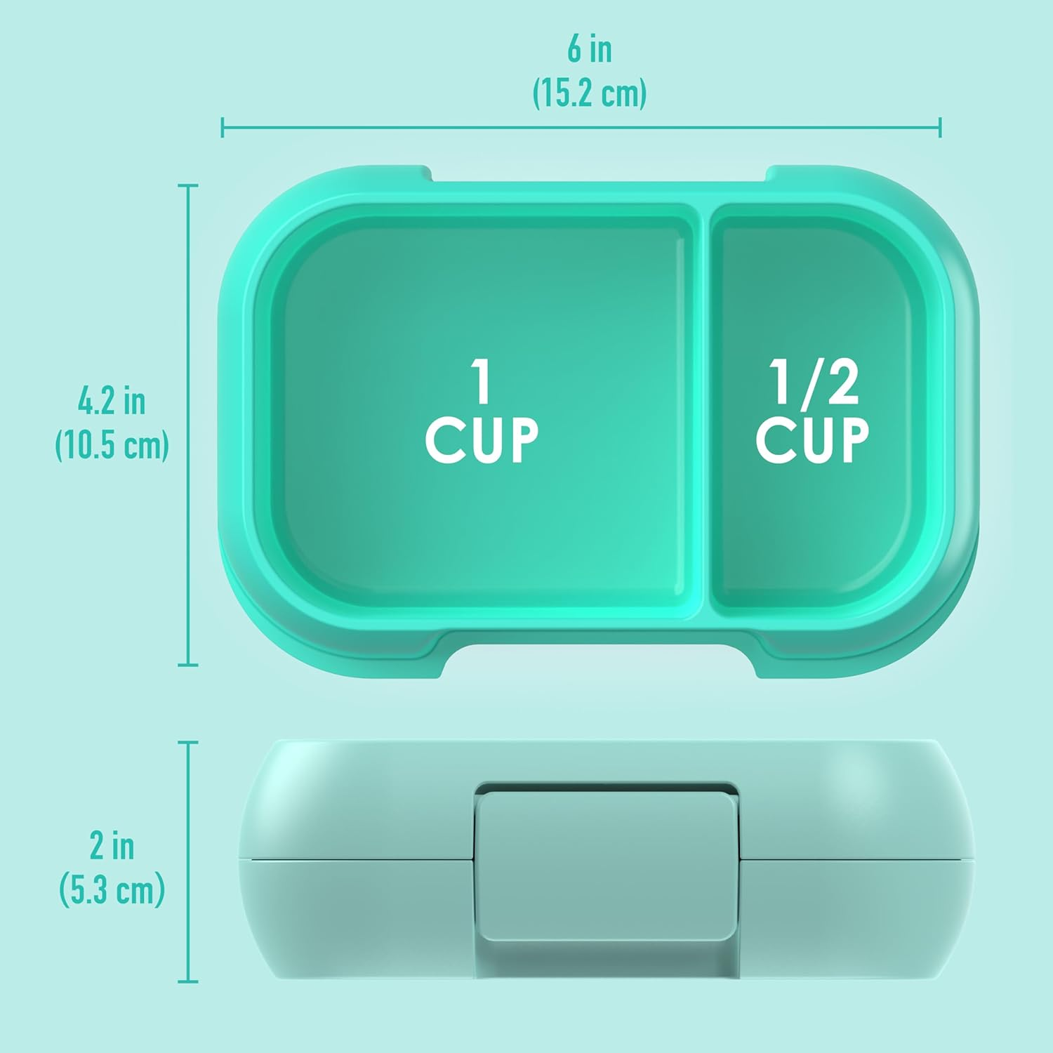 Bentgo Kids Snack Container - Aqua image number 2