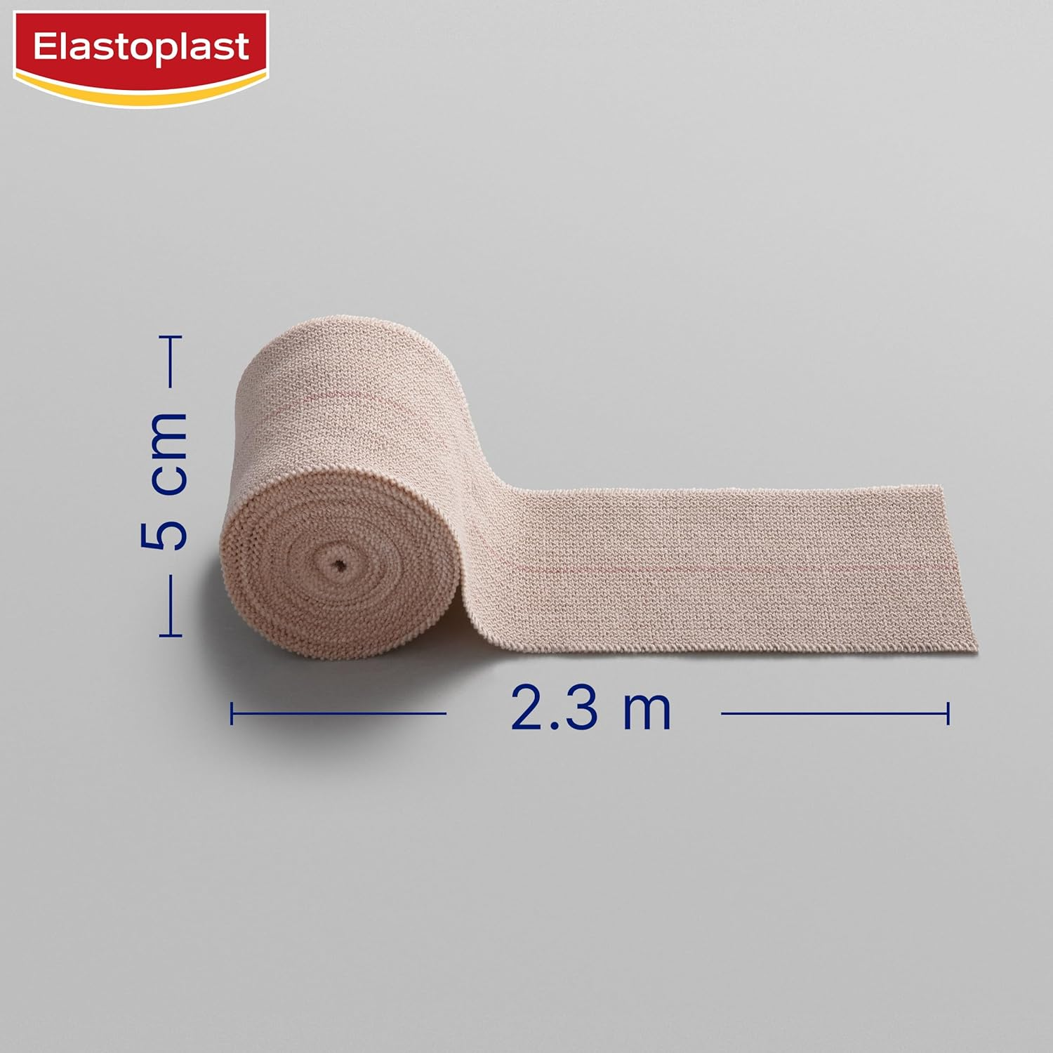 Elastoplast Heavy Weight Crepe Bandage 5Cm X 2.3M - Unstretched | Moderate Compression | Reduces Swelling | Bandage Wraps for Strains & Sprains | Supports Injuries | Secures Wound Dressings image number 5