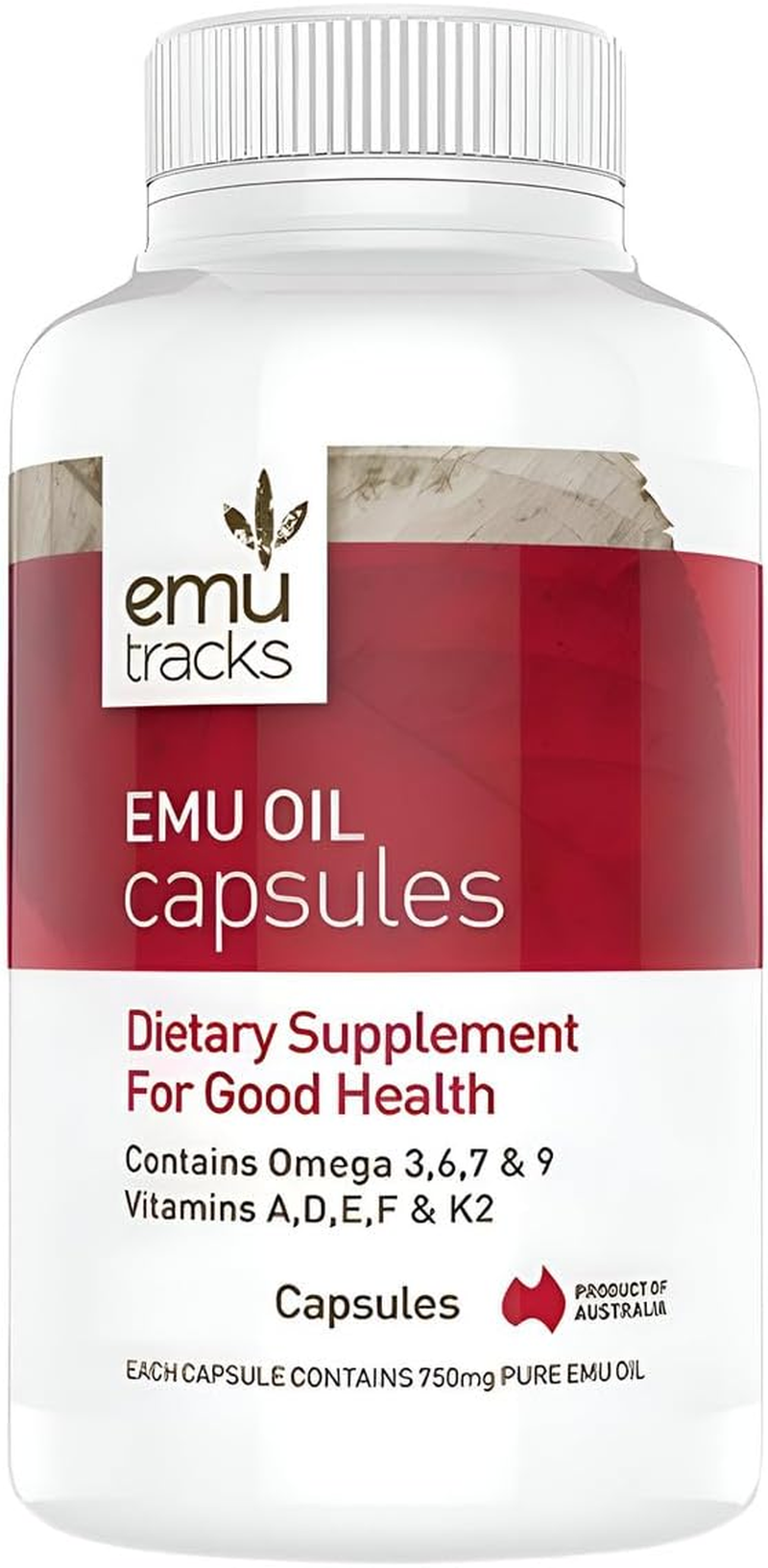 Emu Tracks 750Mg Emu Oil 250 Capsules