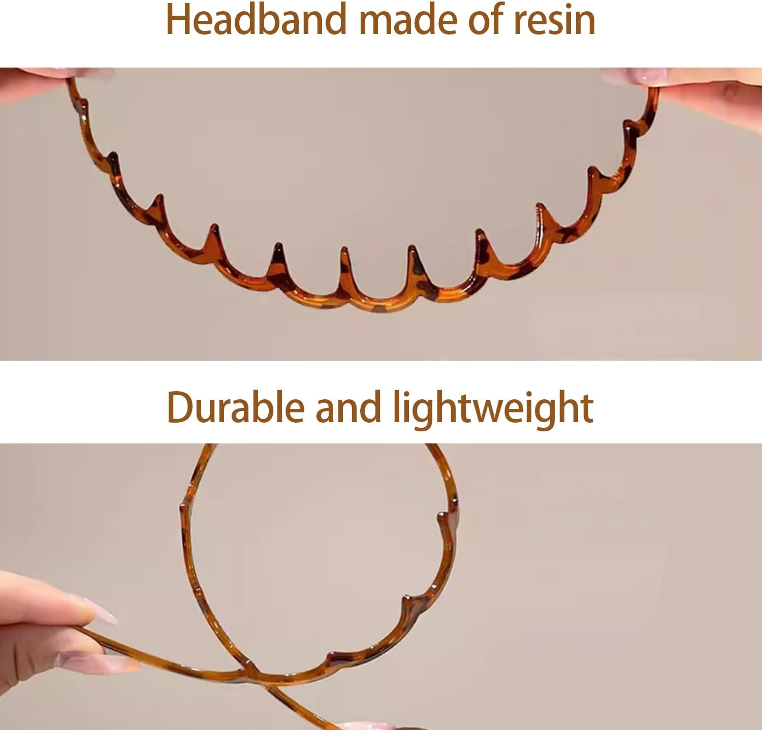 8-Piece Zigzag Anti-Slip Headband, Classic and Fashionable, Simple Headband for Men and Women, Multifunctional Face Headband, Solid Accessories with Fixed Bang. image number 4