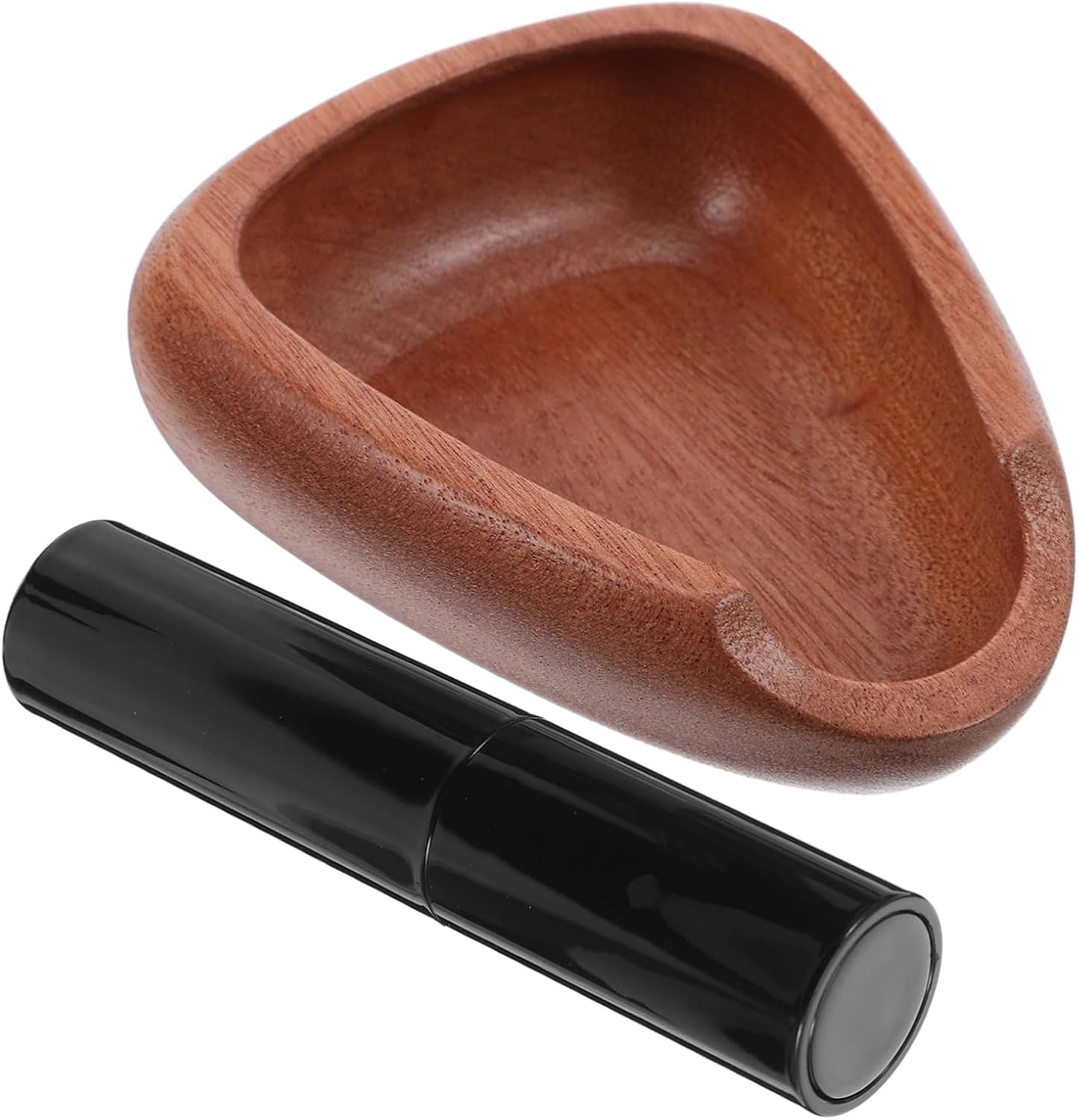 FELTECHELECTR Small Wooden Coffee Bean Dosing Cup with Anti-Static Spray Bottle Set for Espresso Brewing Precise Coffee Powder Measuring Bowl for Home and Professional Use image number 2