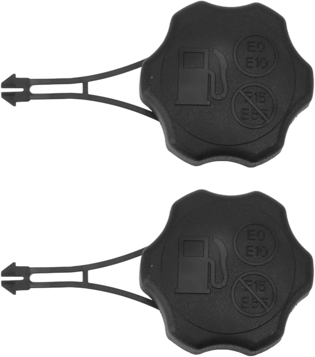 2Pcs Fuel Cap 594061, Efficient Fuel Locking Gas Cap Fit for Lawn Mower Briggs and Stratton Wtether 675Exi, 725Exi Series, Engine Lawn Mower with Tether Fuel Cover image number 2