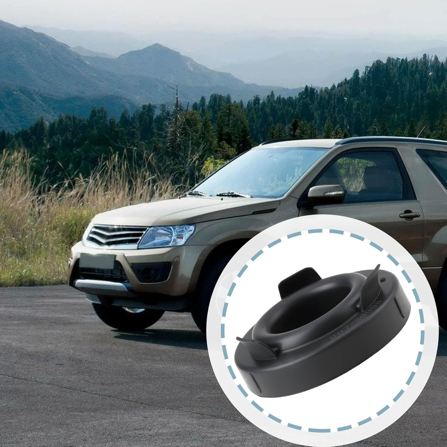 2Pcs Headlight Dust Cover Rubber Cap 33126-S0A-003 Compatible with Honda CR-V 2005-2006 33126S0A003 image number 4