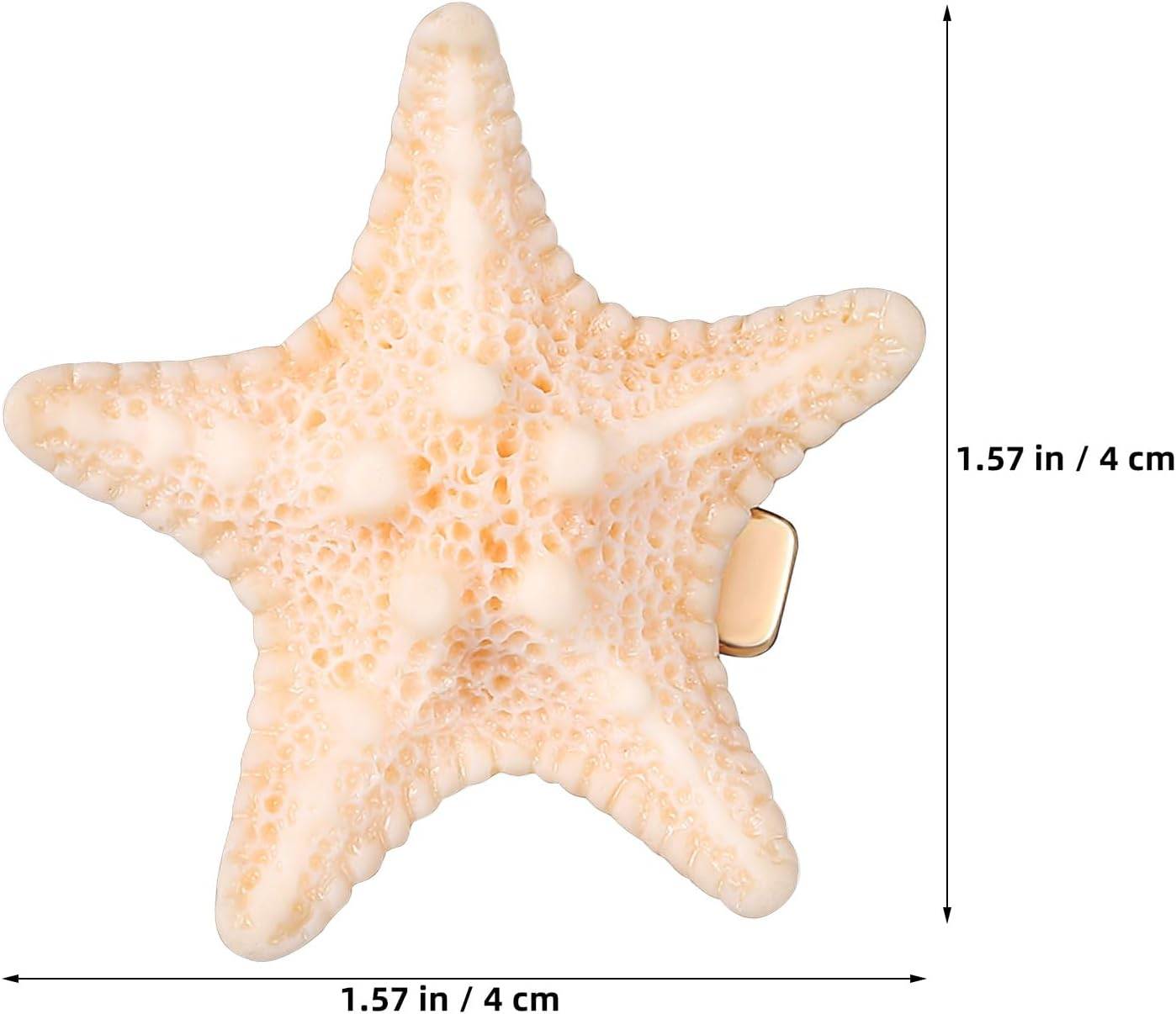 Beaupretty Pack of 6 Starfish Hair Clips - Theme Hair Clips Mermaid Hair Clips Starfish Hair Clips Mermaid Hair Accessories for Women and Girls image number 5