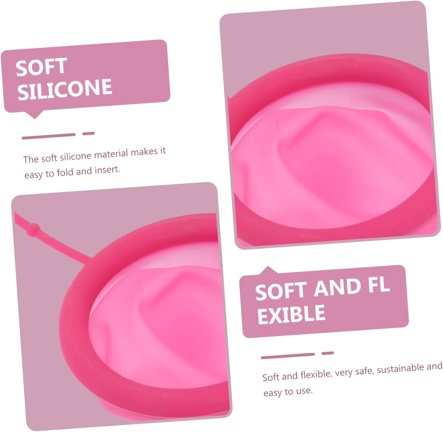 Baluue Silicone for Women Reusable Leakproof Comfortable Period for Active Lifestyle image number 5