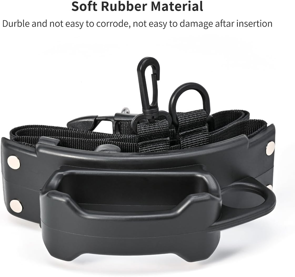 AIMALL Fishing Rod Waist Support Belt, Adjustable 39.3 - 43.3In Strap, Plastic Temporary Pole Inserter, Black Fishing Gear for Anglers image number 5