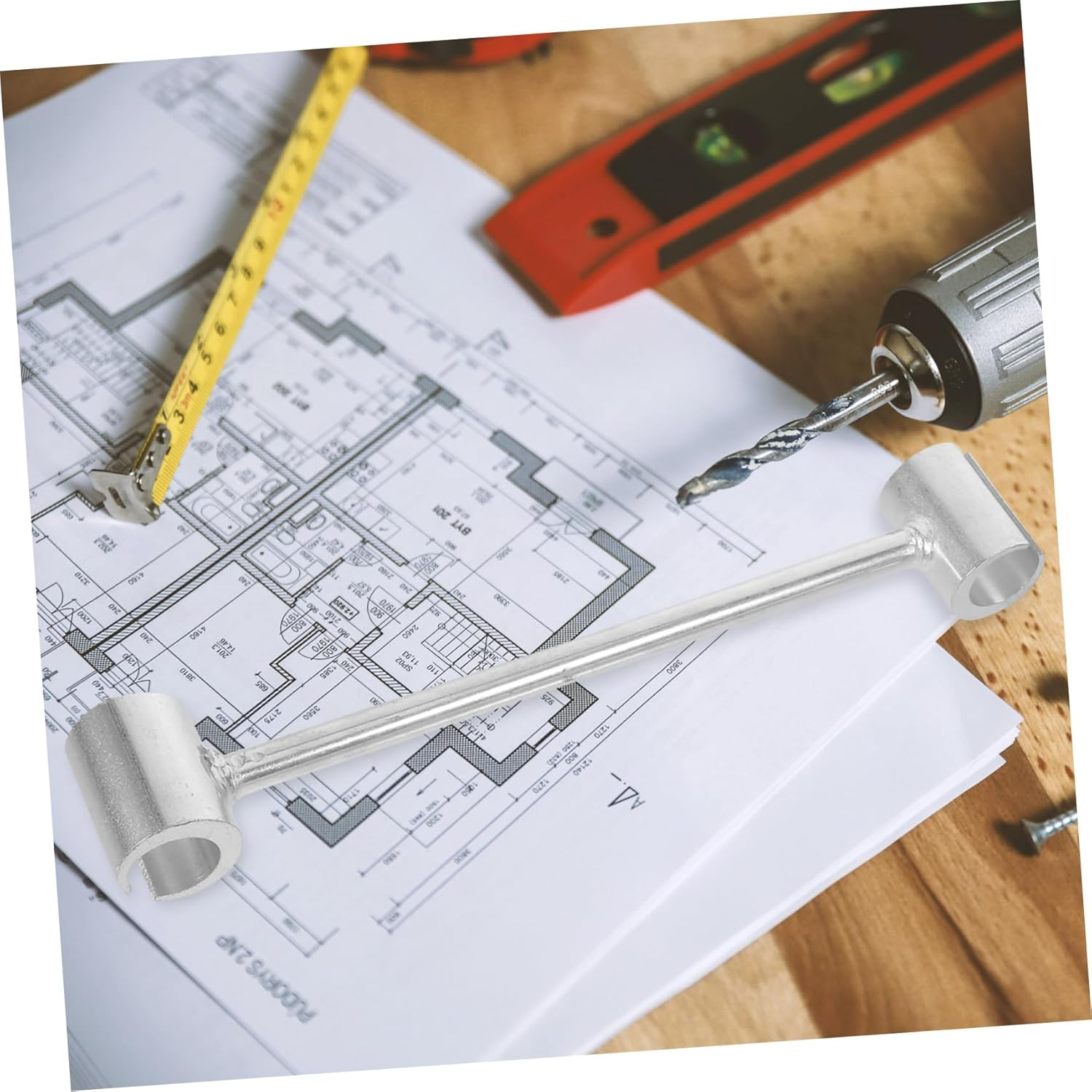 NAMOARLY 2Pcs Hinge Gap Adjusting Wrench Door Hinge Adjustment Tool Ratchet Wrench for Home