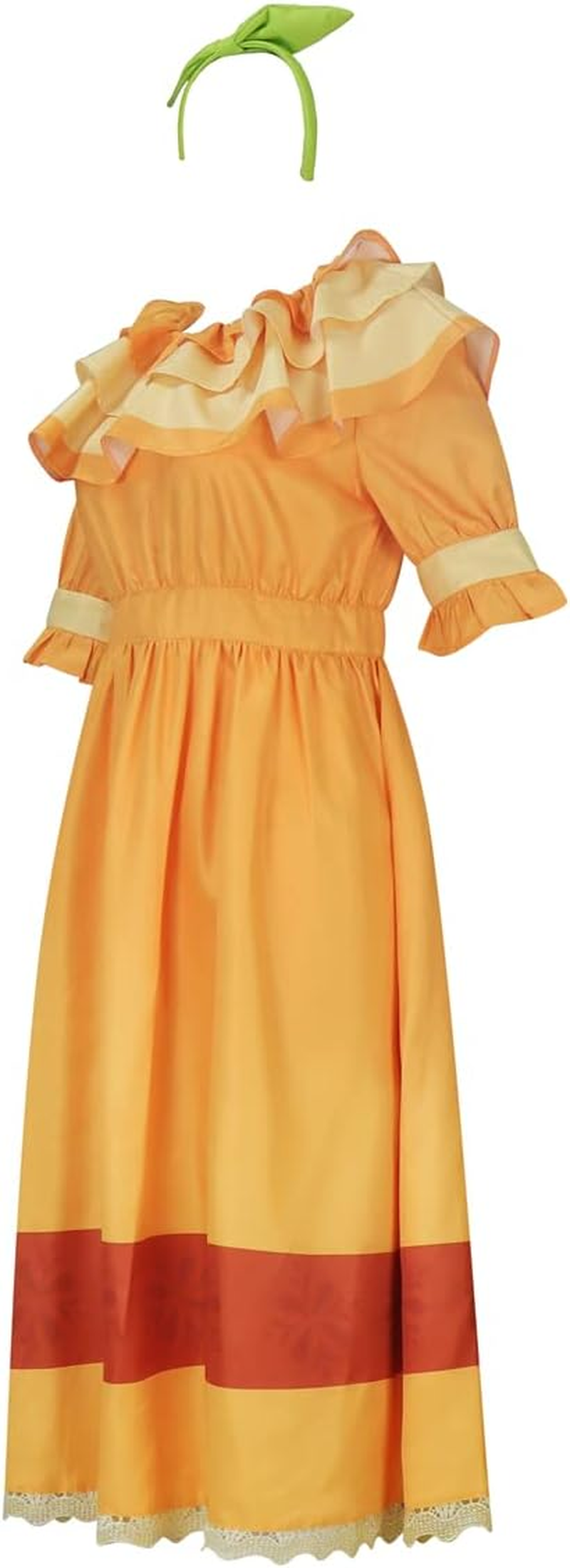 Dolores Costume Madrigal Dress Women Girl Short Sleeve Shirt Skirt with Headpiece Necklace Adults Halloween Suits image number 1